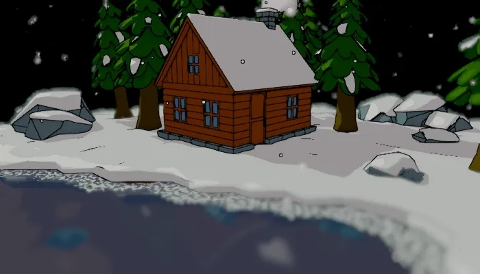 Graphic toon lighting on a stylized 3D scene